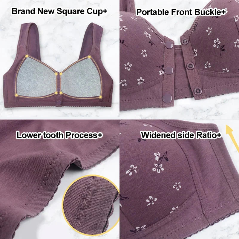New Anti Sagging Front Open Button Bra ( Pack of 5 )