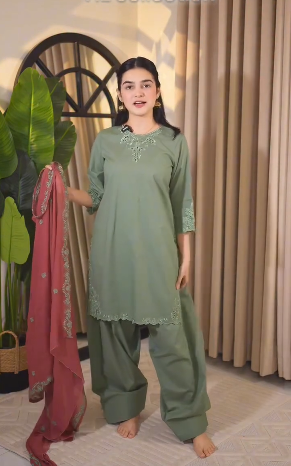 Summer Afrozeh 3 Piece Stitched Dress