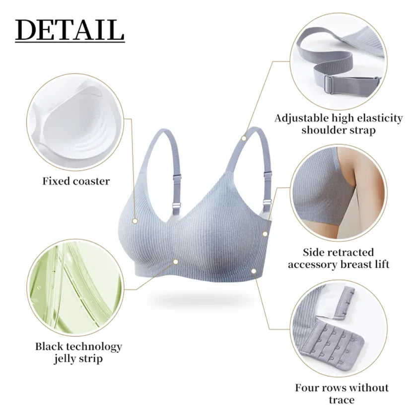 Seamless No Rash Comfort Jelly Bra ( Pack Of 7 )