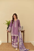 Summer Lilac EMbroidered Dress